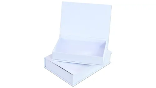 folia Blanko-Klappdeckel-Boxen, 2 Stück in weiß von folia