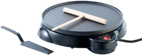 Rosenstein & Söhne Crepe Maker: Elektrischer Medium-Crêpes-Maker, 650 Watt, Ø 23 cm (Crepesmaker, Crepes-Pfannen, elektrisch, Waffeleisen)