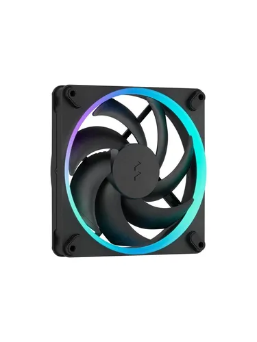 Fractal Design Momentum 14 RGB Gehäuselüfter - 140mm - Schwarz - Gehäuselüfter, 140 mm, packung mit 3, mit RGB-Beleuchtung für einen stylischen Look und optimale Kühlung in jedem Gehäuse.