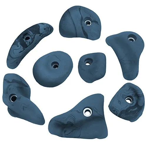 ALPIDEX 8 Klettergriffe Größe L – Ergonomisch und Vielseitig - 8 große Klettergriffe in verschiedenen Formen und Farben, ideal für kreative Routensetzungen. Ergonomisches Design für guten Halt, auch als Tritte verwendbar. Perfekt für alle Kletterlevel und Altersgruppen.