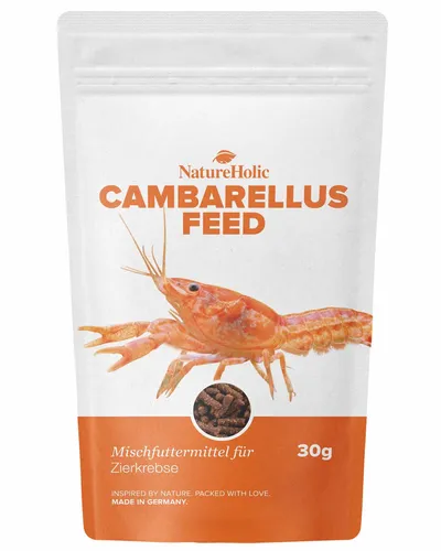 NatureHolic Cambarellusfeed CPO - Zwergkrebsfutter für Süßwasserkrebse - 30g