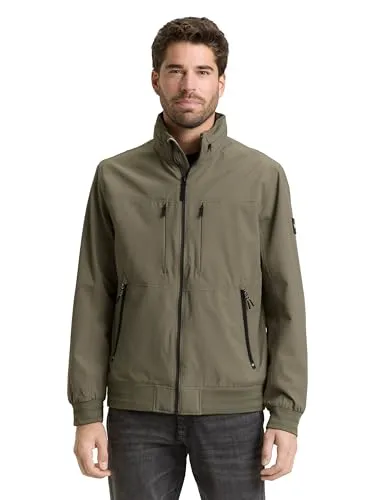 TOM TAILOR Blouson mit elastischem Bund - Stylischer Blouson für Herren, ideal für lässige Outfits. Der elastische Bund sorgt für perfekten Sitz, während die Reißverschlusstaschen deine Wertsachen sicher aufbewahren. Kombiniere ihn mit Jeans oder Cargohosen.