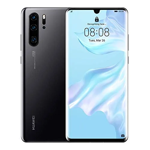 Huawei P30 Pro - 256GB Smartphone mit 8GB RAM, Dual SIM, Schwarz - Simlockfreies Handy mit beeindruckender Vierfachkamera (40MP) und leistungsstarkem Kirin 980 Prozessor für optimale Performance und Fotografie.