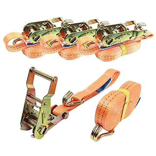 4x Profi Ratschen Spanngurt Zurrgurt 2-tlg 5m 1,5to 1500kg Spanngurte TÜV/GS