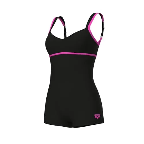 ARENA Venus Combi Badeanzug Damen mit langem Bein - Eleganter Damen Badeanzug mit langem Bein für optimalen Tragekomfort und Bewegungsfreiheit im Wasser. Ideal für Freizeit und Training in stilvollem Schwarz.