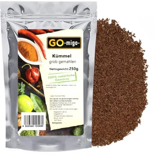 0,25kg Kümmel, grob gemahlen 250g