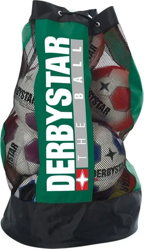 Derbystar Balltasche für 10 Bälle mit separaten Innenfach grün