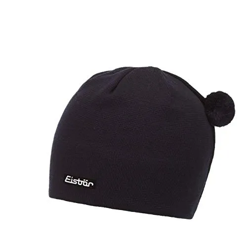 EISBÄR Herren Mütze Adam - Stilvolle Wintermütze mit Pompon - Mützen - Die Adam Mütze bietet hervorragende Isolation dank Merinowolle und kuscheligem Fleece-Innenband für warmen Komfort an kalten Tagen.