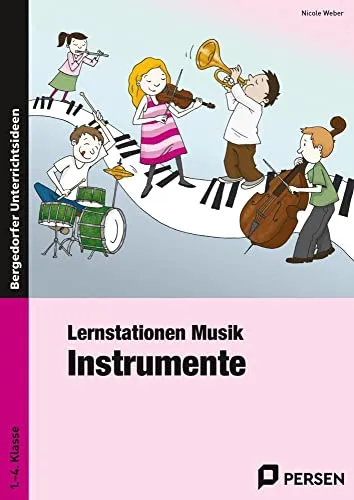 Lernstationen Musik: Instrumente für die 1. bis 4. Klasse - Interaktive Lernstationen für Musikunterricht, fördern die Kreativität und das Verständnis von Instrumenten bei Grundschülern.