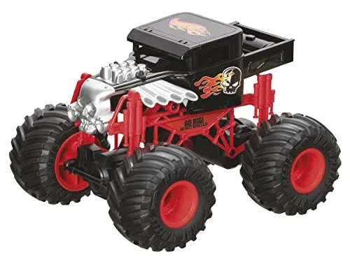 MONDO Motors 63648 Hot Wheels Monster Trucks Bone Shaker, ferngesteuertes Auto für Kinder, 20 x 28 x 23 cm, mit Fernbedienung, Spielzeug ab 3 Jahre