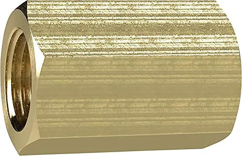 RIEGLER 136128-MS252MU34 Muffe mit Außensechskant, G 3/4, SW 32, Messing, 1Stk