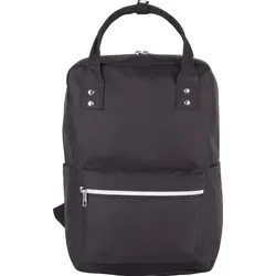 Kimood Rucksack Backpack Schulrucksack Cityrucksack Freizeitrucksack, Größe:U, Farbe:Schwarz - Schwarz