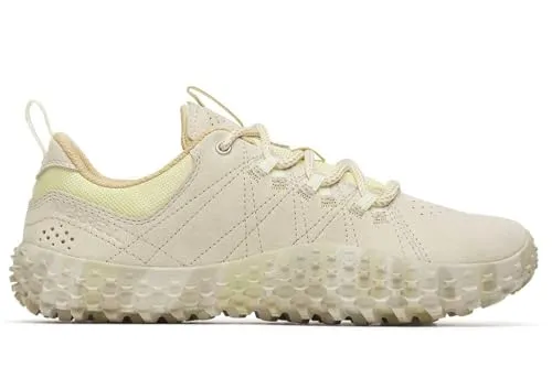 Merrell Minimal-Laufschuhe Wrapt Beige-Grau Damen, Größe 42 (US 10,5) - Laufschuhe mit aggressiver Gummisohle und wasserdichter Membran, die Feuchtigkeit reguliert. Ideal für aktive Frauen, die Komfort und Naturverbundenheit schätzen.