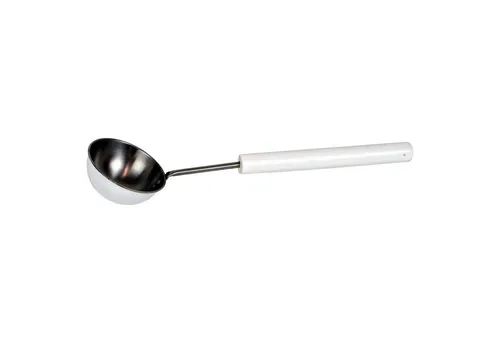 Nikkarien Saunia Aufgusskübel Nikkarien Sauna Aufgusskelle Edelstahl 45 cm weiß 10754