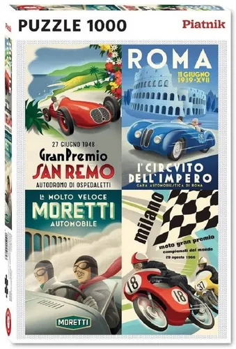 Puzzle Michael Crampton Italienische Klassiker von Piatnik