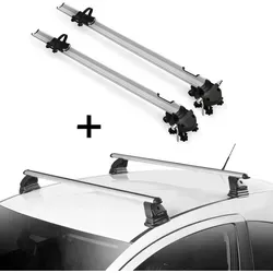 2x Fahrradträger Bike Pro + Dachträger VDP EVO ALU für Opel Meriva B (2010-2017)