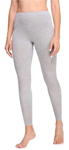 Ladeheid Leggings Damen aus Baumwolle Bequeme und Lange Leggins für Frauen für Frühling Sommer Herbst Winter Saison LA40-133 (Melange, L)