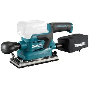 Makita Schwingschleifer DBO382Z - Akku 18V, 185 x 93mm, bürstenloser Motor mit 3 Drehzahlstufen und optimalem Staubschutz