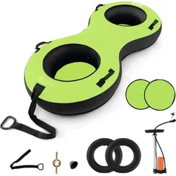 COSTWAY Aufblasbarer Schneereifen für 2 Personen