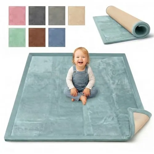 BabybeFun Krabbelmatte 180x200cm - Kuschelige Spielmatte für Kinder - Die BabybeFun Krabbelmatte bietet einen sicheren und bequemen Spielbereich für Kleinkinder. Mit 3cm dicker Polsterung schützt sie vor Stößen und sorgt für angenehme Wärme beim Spielen. Leicht zu reinigen und langlebig.