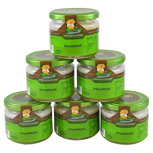 Original Spreewälder Schmalzfleisch 6er Pack (6 Gläser à 250 g)