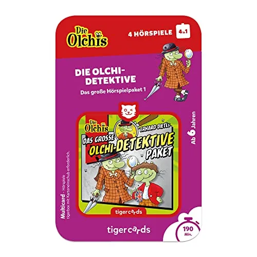 tigermedia tigercard Die Olchis Detektive Hörspiele Abenteuer tigerbox WLAN Player Hörbox Geschenk Taufe Einschulung Geburtstag Mädchen Jungen Kids
