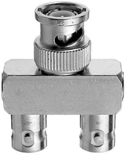 Telegärtner BNC-Y-Adapter 100123516 - Koax-Kupplungen für zuverlässige Verbindungen - BNC-Y-Adapter für stabile Koaxialverbindungen. Ideal für den professionellen Einsatz, sorgt für eine sichere Signalübertragung mit 50 Ohm Impedanz.