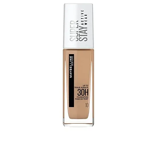 MAYBELLINE NEW YORK Superstay Activewear Foundation 30h #10-Ivory 30ml - Make-up für langanhaltende Deckkraft, perfekt für aktive Tage und sorgt für ein makelloses Finish bis zu 30 Stunden.