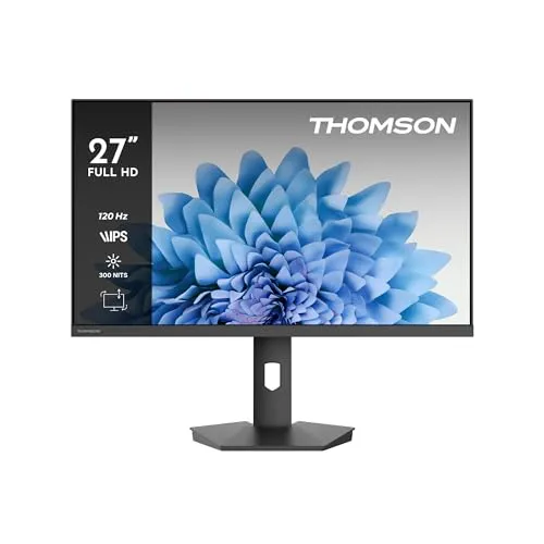 Thomson 27 Zoll (69 cm) Full HD Studio Business Monitor, 120Hz Bildwiederholrate, HDMI, VESA Mount 75x75, Schwarz, M27FB5C15