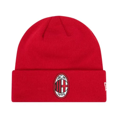 New Era Wintermütze Cuff Beanie - AC MAILAND rot - Hüte & Mützen, stylische Wollmütze für echte AC MAILAND Fans, ideal für kalte Wintertage und Freizeitaktivitäten.