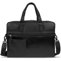 bugatti Aktentasche Joel aus Leder mit Laptopfach - Elegante Aktentasche für Geschäftsleute, aus feinem Leder, mit integriertem Laptopfach für 39 cm Geräte. Praktische Außentasche und Reißverschlussfach bieten zusätzlichen Komfort. Ideal für stilbewusste Profis.