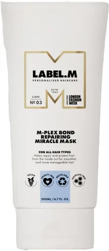 label.m M-Plex Bond Repairing Miracle Mask 200 ml - Haarpflege mit M-Plex Bond-Technologie, repariert und schützt die Haarstruktur für strärkeres, glatteres Haar.