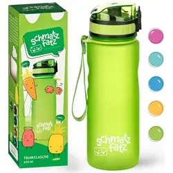 Klarstein Trinkflasche 0,5L, Sport Trinkflasche zum Wandern, Schule & Fitnessstudio, Geschmacksneutrale Wasserflasche Auslaufsicher, Trinkflasche m... - Grün