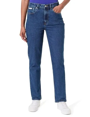 Calvin Klein Jeans Straight-Jeans blau 32 mit Gürtelschlaufen