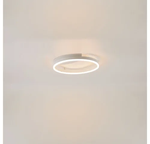 s.luce LED Ring Deckenleuchte Dimmbar, modern & rund in Weiß - Lampen mit ultraflachem Design für helle, gleichmäßige Ausleuchtung ohne Blendung. Ideal für niedrige Räume und in verschiedenen Anschlussmöglichkeiten verfügbar.