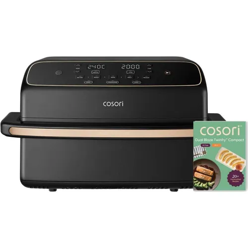 COSORI CAF-TF801-CEUR Heißluftfritteuse 8,6L mit Keramikbeschichtung - Die COSORI Heißluftfritteuse mit 8,6 Litern bietet gleichmäßige Ergebnisse dank Dual Blaze Technologie. Ideal für die Zubereitung von knusprigen Gerichten in einem kompakten Design – einfach zu reinigen und vielseitig einsetzbar.