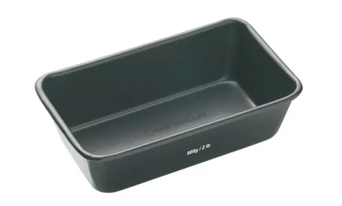 MasterClass Antihaft-Laibform, zum Backen von Broten und Brötchen, 23x13cm, 900g/2lb, mit Hülle, Grau