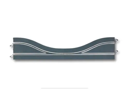 Scalextric Spurwechselweiche Links & Rechts – Transparent