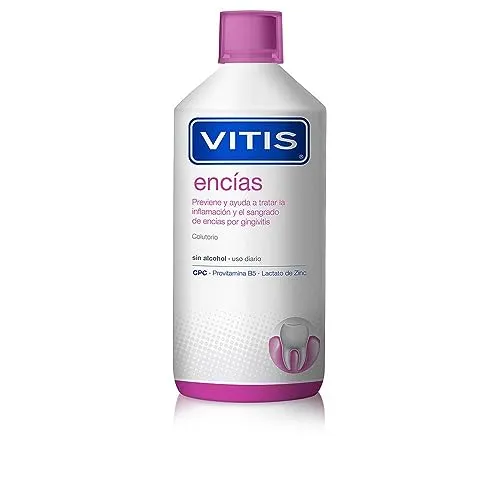 VITIS Gums Mundwasser 1000ml, Erfrischendes, Alkoholfrei, Unflavored