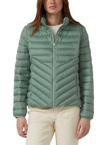 s.Oliver Leichte Steppjacke mit Packfunktion - Stylische Steppjacke im Slim Fit, leicht und praktisch für unterwegs. Mit Stehkragen, Reißverschluss und Innentasche ideal für Outdoor-Aktivitäten.
