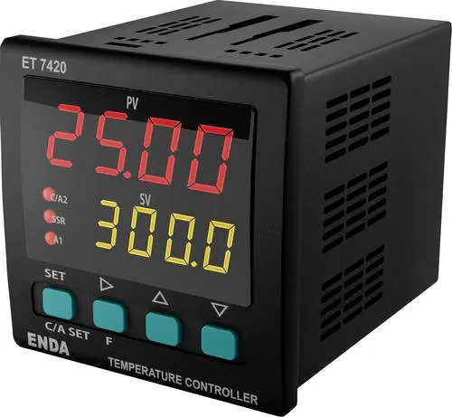 Produktbild Enda PID Temperaturregler Pt100, J, K, L, T, S, R, B -199.9 bis 1700°C (L x B x H) 97 x 72 x 72mm
