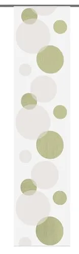 HOME WOHNIDEEN Schiebegardine TWIGGY, 245 x 60 cm - Moderne Schiebegardine in elegantem Grün, aus 100% Polyester gefertigt. Ideal für stilvolle Fensterdekoration und sorgt für einen leichten Lichteinfall.