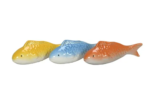 Schwimmfisch Porzellan in 3 Farben für Miniteich und Wasserschale