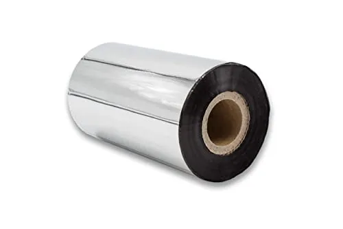 vhbw Thermotransfer-Band kompatibel mit Godex EZ-6200 Plus, EZ-6300 Plus, EZPI 1200, EZPI 1300, G500, G530, RT700, RT730 Drucker, Wischfest, 110 mm x 300 m, Wachs-Plus Schwarz