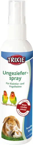 Trixie Ungezieferspray 100ml Vogel Kleintier Käfig Milben Läuse Flöhe Zecken