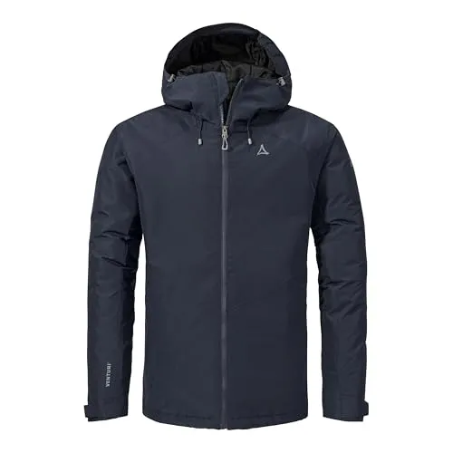 Schöffel Hiking Ins Jacket Wildkar MNS - Herren Outdoorjacke Gr. 56, blau - Funktionsjacken mit wasserdichter VENTURI® Technologie und hoher Atmungsaktivität, ideal für anspruchsvolle Wandertouren. Anpassbare Kapuze und verstellbare Armabschlüsse für maximalen Tragekomfort.