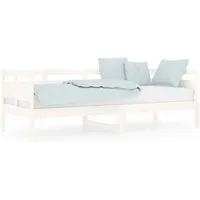 Produktbild vidaXL Tagesbett Weiß Massivholz Kiefer 80x200 cm