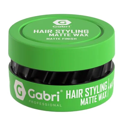 Gabri Hair Styling Wax 150 ml | Haarstylingwachs | Haargelwachs | Edge Control | Maximale Kontrolle und lange Haltbarkeit | Haarwachs für Männer und Frauen (Matte Finish, 150 ml (1er Pack))