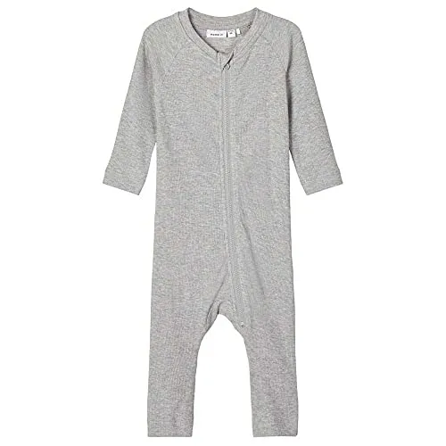 NAME IT Baby-Jungen NBNRANKO LS WHOLESUIT NOOS Kleinkind Unterwäsche-Satz, Grey Melange, 86