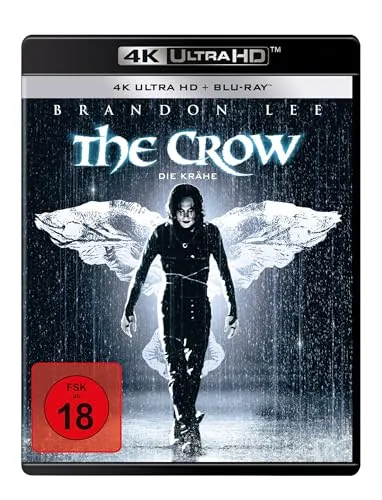 The Crow - Die Krähe (4K Ultra HD) + (Blu-ray) - Filme: Atemberaubende 4K Ultra HD Edition der kultigen Action-Comic-Verfilmung über Rache und Unverwundbarkeit.